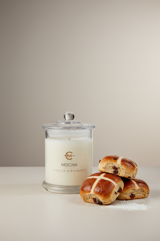 Hot Cross Buns Beeswax Candle